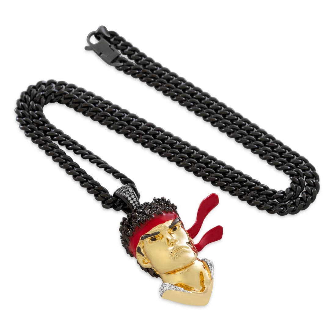 Street Fighter x King Ice - Ryu Necklace  in  2.1" by King Ice