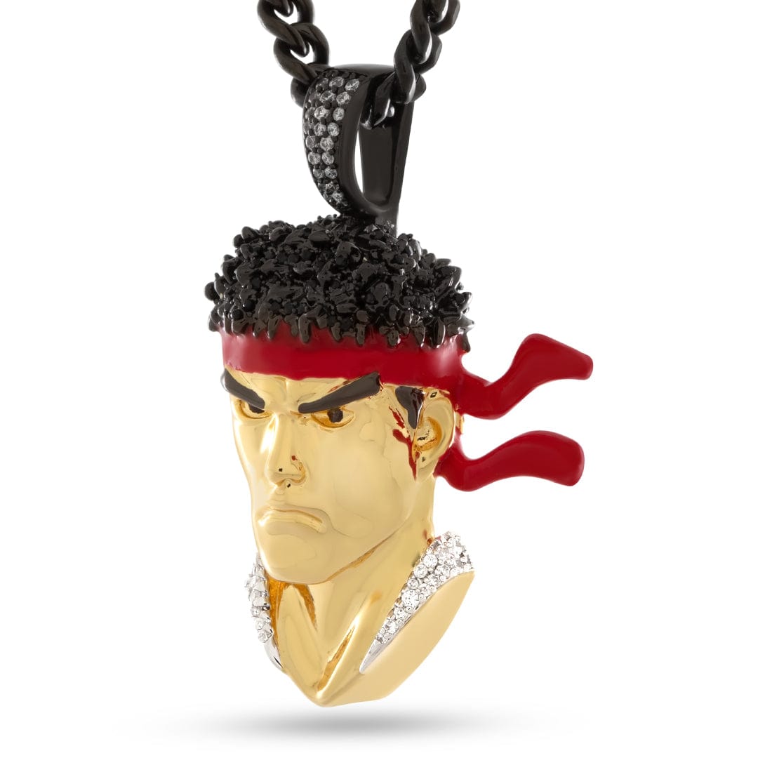 Street Fighter x King Ice - Ryu Necklace in 2.1" by King Ice