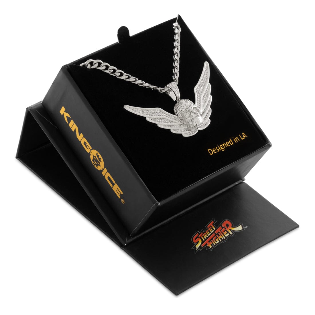 Street Fighter x King Ice - Shadaloo Necklace in 1.3" by King Ice