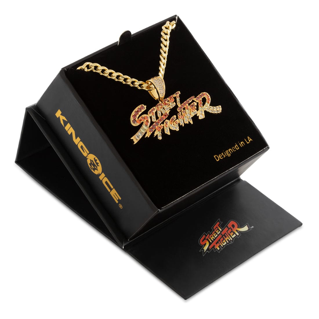 Street Fighter x King Ice - Street Fighter Necklace  in  1.2" by King Ice