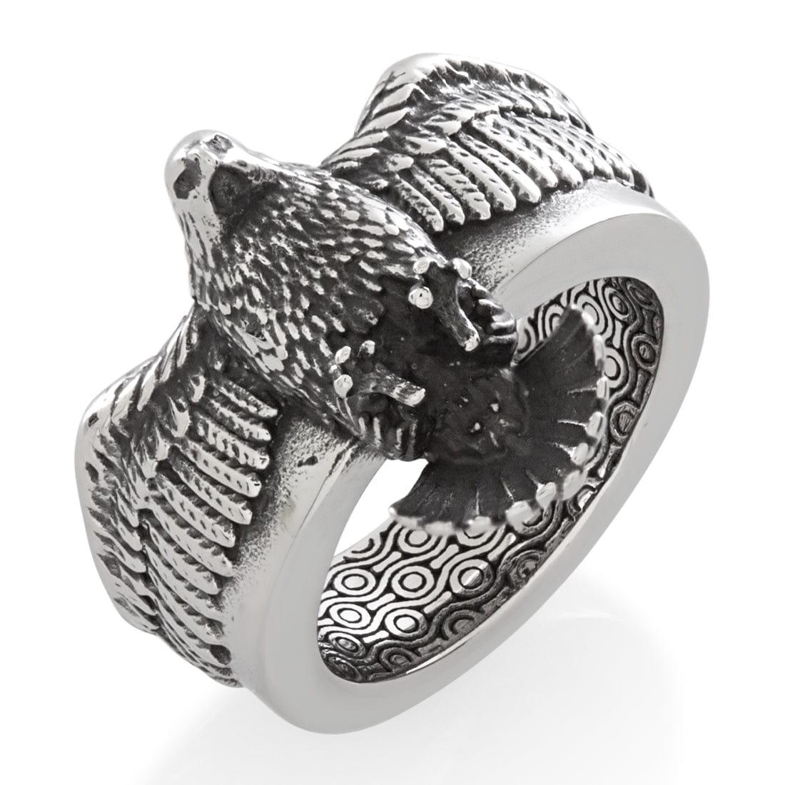 V-Twin Eagle Ring  in  7 by King Ice