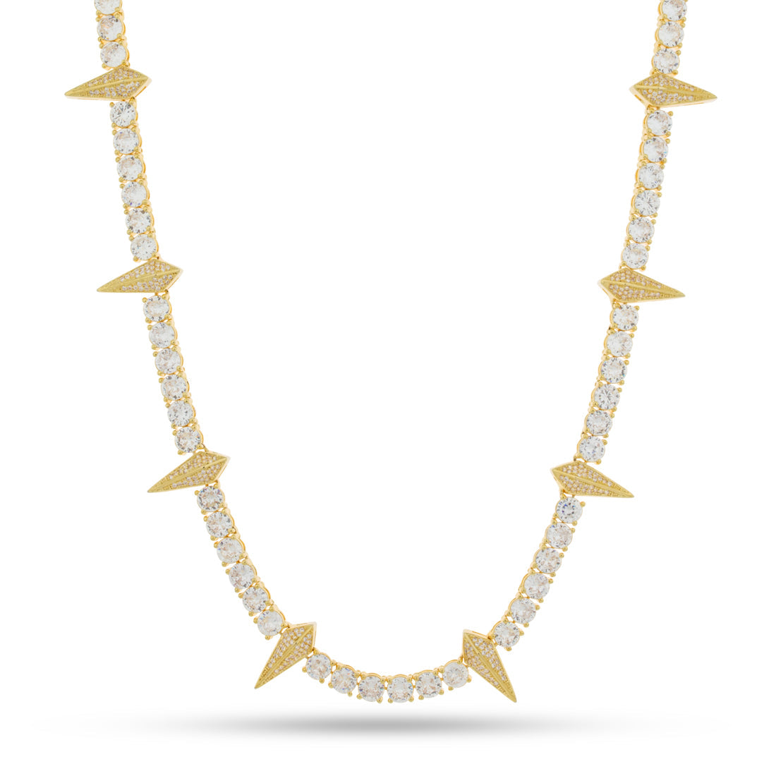 Wakanda Tennis Chain in Gold Plated / 14K Gold / 18" by King Ice