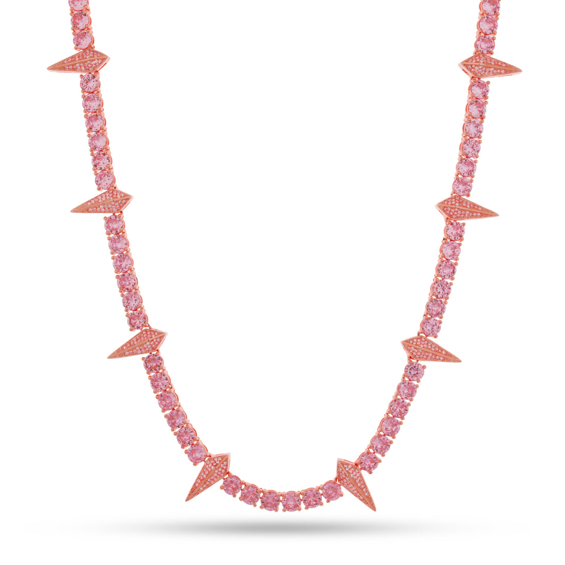 Wakanda Tennis Chain in Gold Plated / Rose Gold / 18" by King Ice