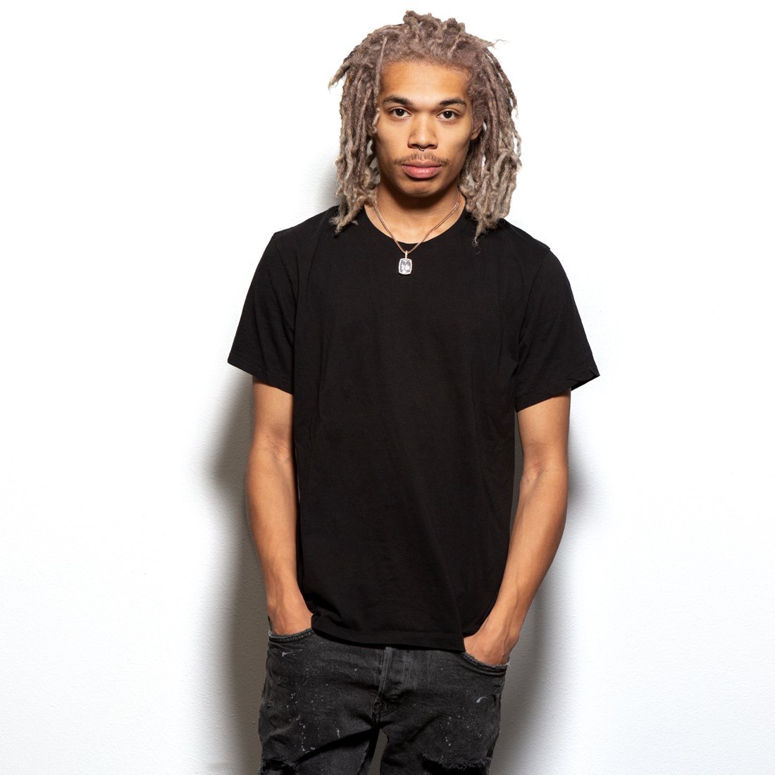 White Crown Julz Necklace in 14K Gold / 1.5" by King Ice