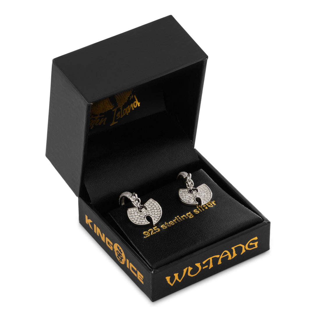 Wu-Tang x King Ice - 14mm Hanging Logo Earrings in by King Ice