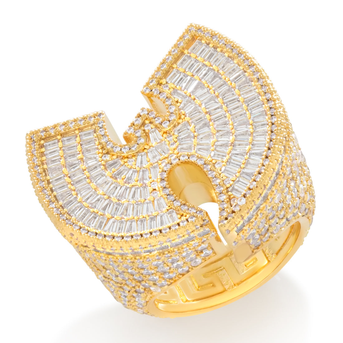 Wu-Tang x King Ice - 30mm Wu-Tang Logo Ring in Sterling Silver / 18K Gold / 7 by King Ice