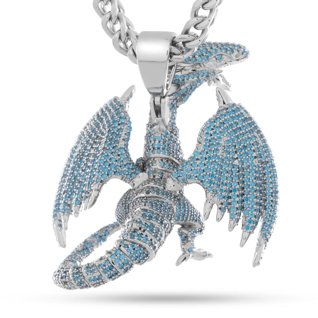 Yu-Gi-Oh! x King Ice - Blue Eyes White Dragon Necklace in by King Ice